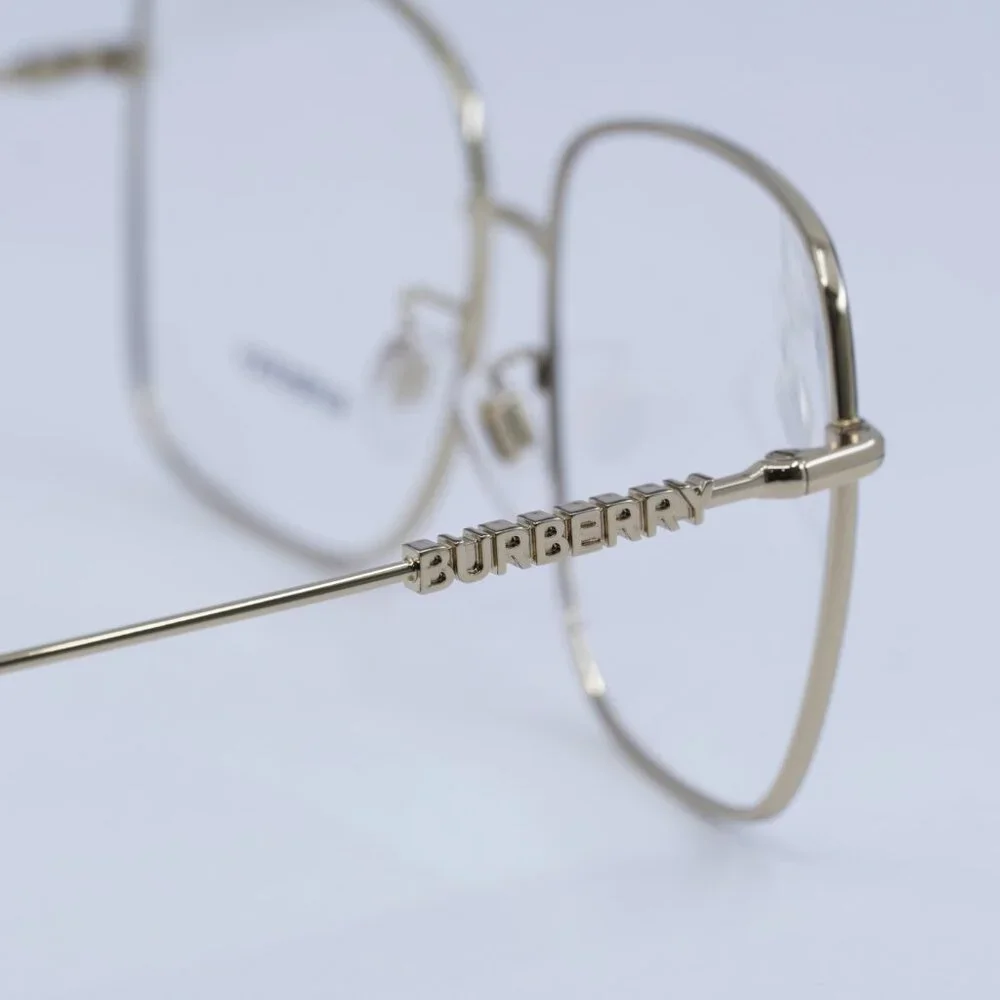 Burberry BE1378D 1326 Eyeglasses Black/Gold 57mm Square Frame